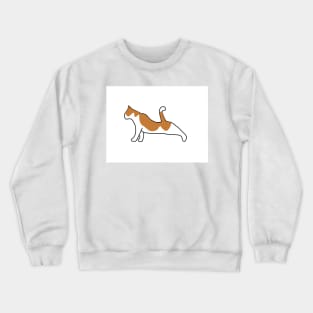 White and red cat Crewneck Sweatshirt